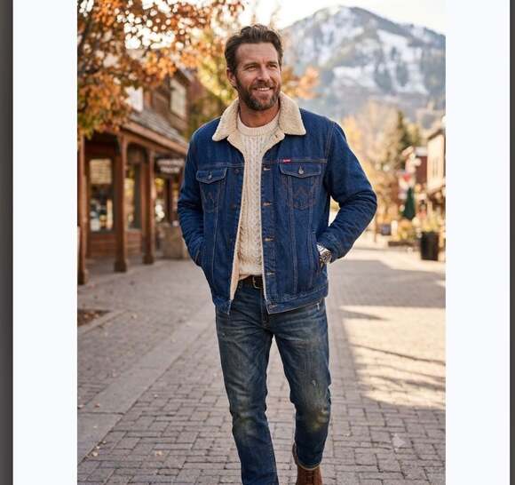 Wrangler Other - Wrangler Men's Sherpa Lined Denim Trucker Jacket